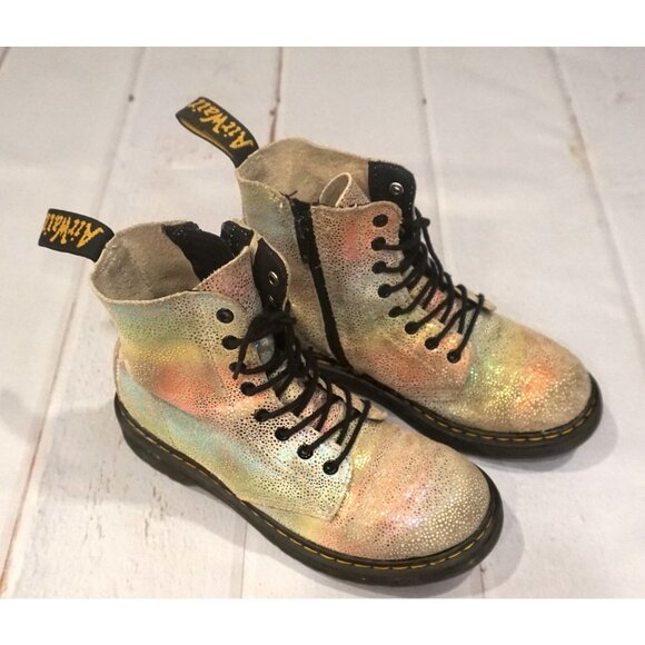 Dr. Martens Other - Dr. Martens Girls Holographic Combat Boots – Size 2